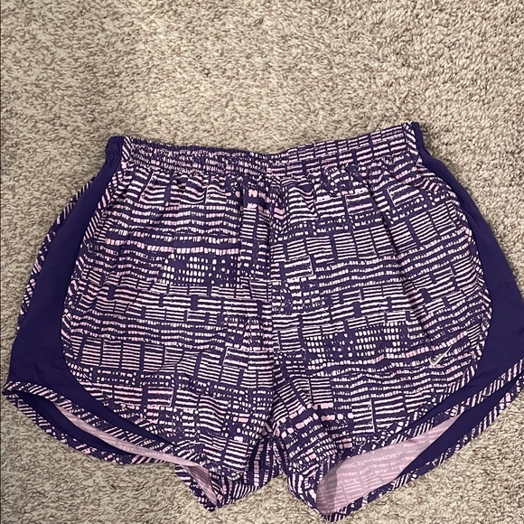 Nike Pants - Nike Women's Purple Patterned Athletic Shorts medium